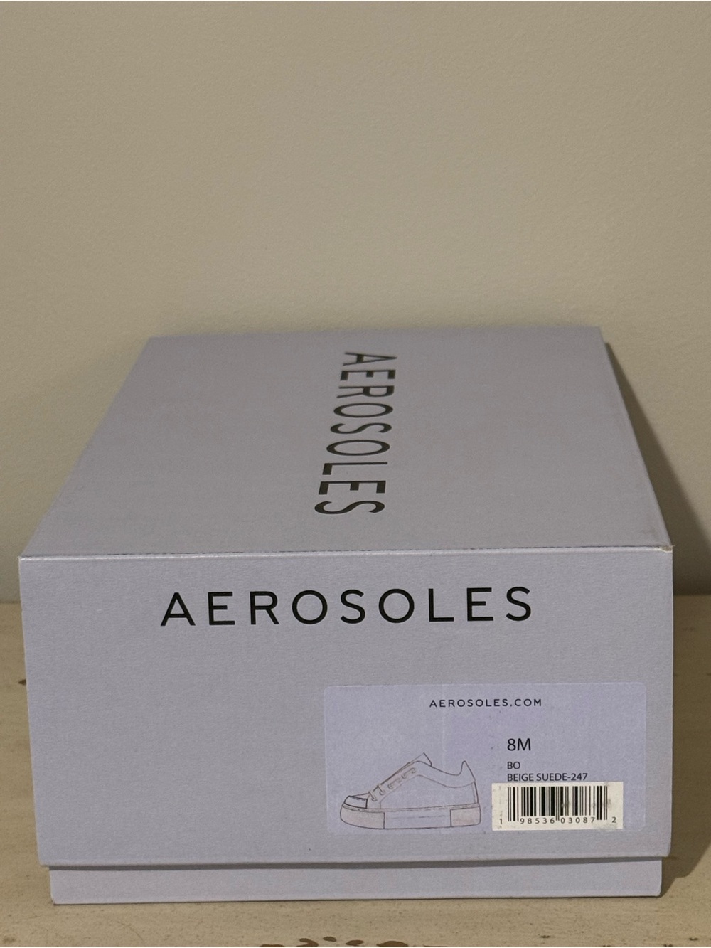 Aerosoles Tan Suede Platform Sneakers Lace Up Casual Comfort Shoes - Picture 11 of 13